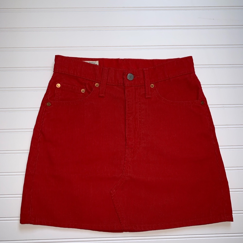 Levi’s Red High Waisted Skirt